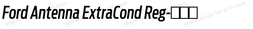 Ford Antenna ExtraCond Reg字体转换
